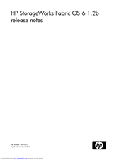 HP StorageWorks 4/8 - SAN Switch Release Note