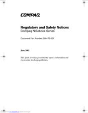 Compaq Evo n610c - Notebook PC Notice