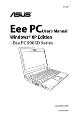 Asus Eee PC 900SD XP User Manual