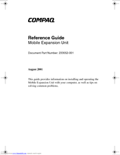 Compaq Evo Notebook N200 Series Reference Manual