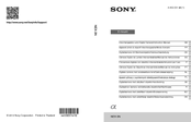 Sony Alpha NEX-3NY Instruction & Operation Manual