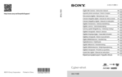 Sony DSC-TX30 Instruction & Operation Manual