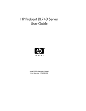HP DL740 - ProLiant - 4 GB RAM User Manual