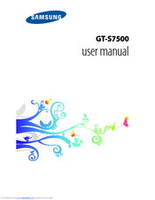 Samsung GT-S7500 User Manual