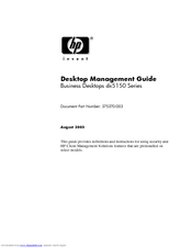 HP dx5150 Series Management Manual