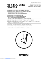Brother FB-V61A Instruction Manual