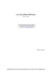 Acer TravelMate 8103WLMi Service Manual