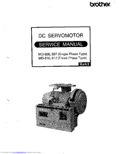 Brother MD-806 Service Manual