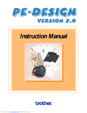 Brother PE-DESIGN2.0 Instruction Manual