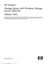 HP ProLiant DL985 Release Note