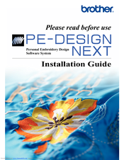 Brother PE-DESIGN Ver.8.0 Installation Manual