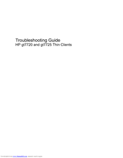 HP Compaq GT7720 Troubleshooting Manual