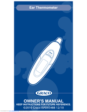 Graco 1750365 - 1 Second Ear Thermometer Owner's Manual