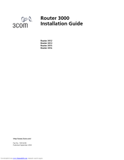 3Com Router 3016 Installation Manual