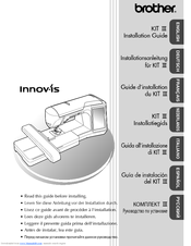 Brother Innov-is NV6000D Installation Manual
