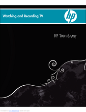 HP TouchSmart IQ800 - Desktop PC Manual