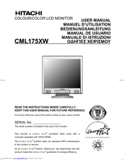 Hitachi CML175XW User Manual