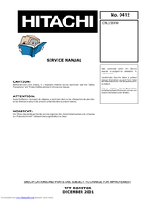 Hitachi CML153XW Service Manual