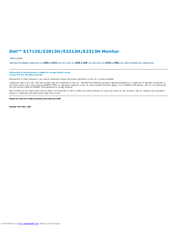 Dell E1713S User Manual