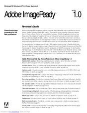 Adobe ImageReady 1.0 Reviewer's Manual