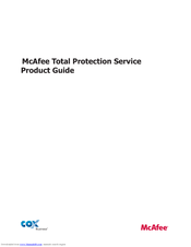 McAfee TSA00M005PAA - Total Protection Service Product Manual