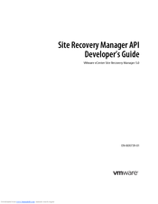 VMware vCenter Site Recovery Manager 5.0 Developer's Manual
