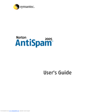 Symantec 10288239 - ACAD NORTON ANTISPAM 2005 User Manual
