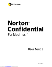 Symantec Norton Confidential User Manual