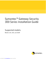 Symantec 320 Installation Manual