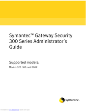 Symantec 320 Administration Manual