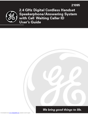 Ge 210952 - 2.4GHz Cordless Phone User Manual