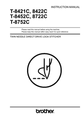 Brother T-8752C Instruction Manual