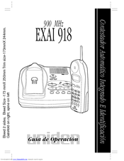 Uniden EXAI918 Guia De Operacion