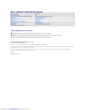 Dell 610D Service Manual