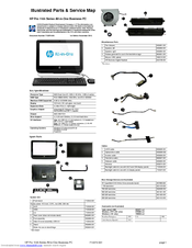 HP Pro 1105 Series Illustrated Parts & Service Map