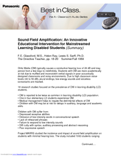 Panasonic WX-LAK12 Manual