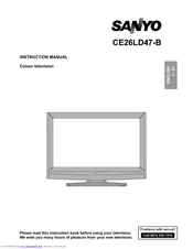 Sanyo CE26LD47-B Instruction Manual