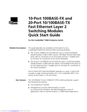3Com 10-Port 100BASE-FX Quick Start Manual
