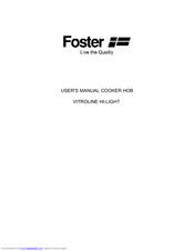 Foster VITROLINE HI-LIGHT User Manual