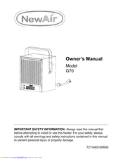 NewAir G70 Owner's Manual