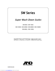 A&D SW-15KM Instruction Manual