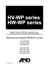A&D HW-200KV-WP Instruction Manual