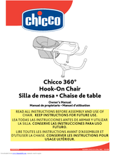Chicco 360 Hook On Chair Manuals, Chicco Clip On High Chair Instructions