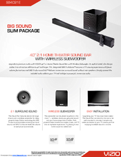 Vizio SB4021E-A0 Manuals | ManualsLib