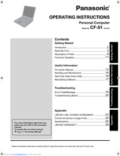 Panasonic Toughbook CF-51RCVDNBM User Manual