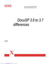 Xerox DocuSP 3.7 Manual