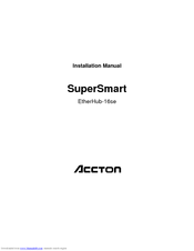 Accton Technology SuperSmart EtherHub-16se Installation Manual