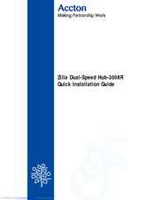 Accton Technology Zilla Dual-Speed Hub-3008R Quick Installation Manual