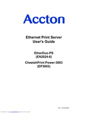 Accton Technology CheetahPrint Power-3003 EP3003 User Manual