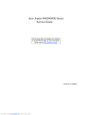 Acer Aspire 8942 Series Service Manual